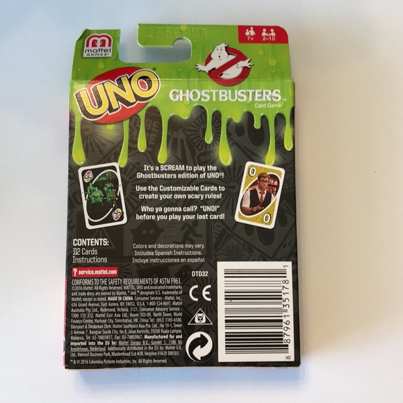 Mattel Toys Ghostbusters Uno Cards Poshmark